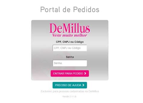 demillus pedido facil|Portal de Pedidos DeMillus: Login, Como Funciona e。